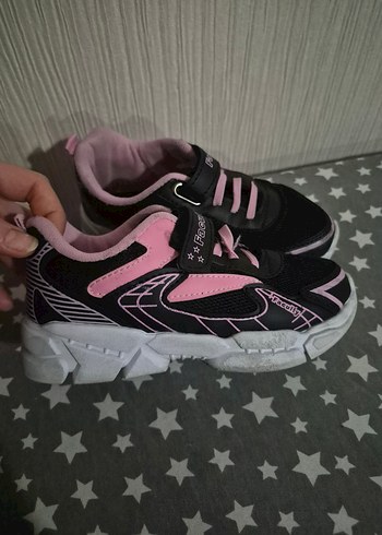 Kız Çocuk Pembe Baskılı Spor Ayakkabı sifirgibi - Görsel 2