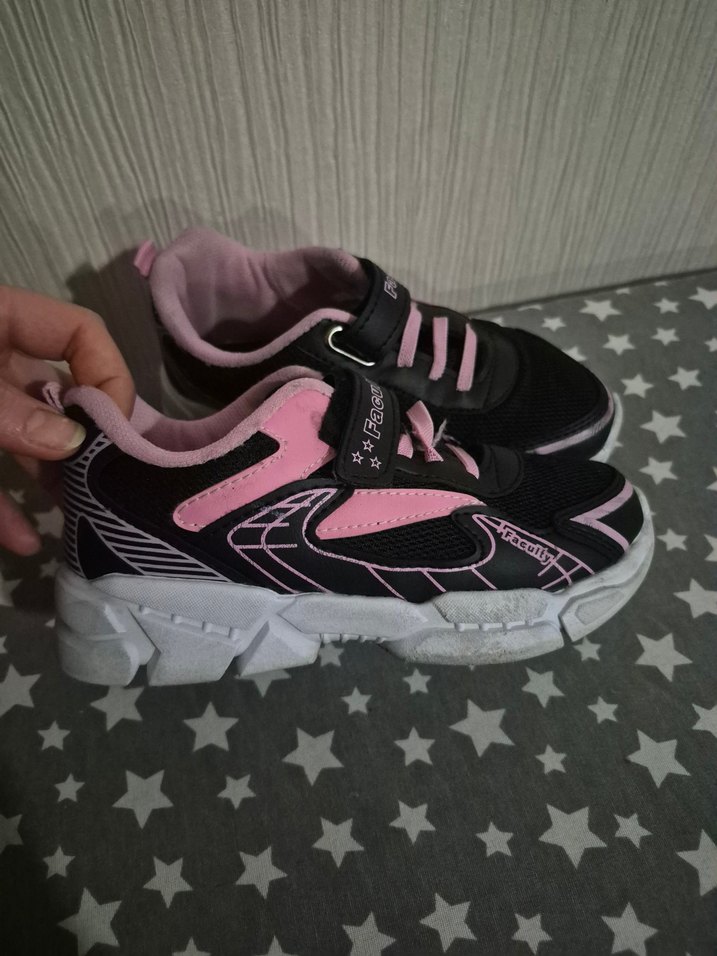 Kız Çocuk Pembe Baskılı Spor Ayakkabı sifirgibi - Görsel 2