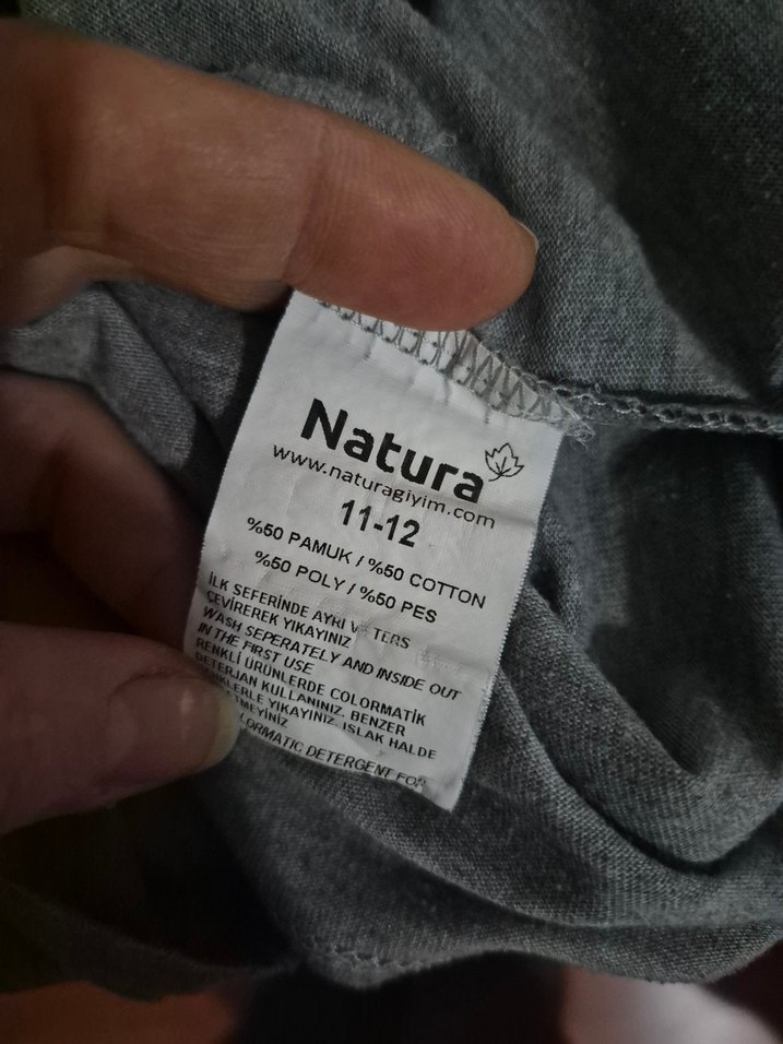 Gri Uzun Kollu Erkek Çocuk Sweatshirt 11.12 yaş kaliteli sifir - Görsel 2