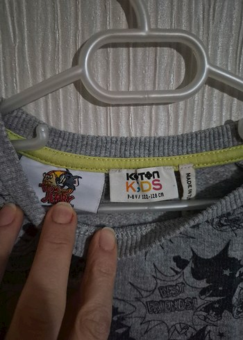 Gri Baskılı Erkek Çocuk Sweatshirt tüm teklifler kabuledilir - Görsel 2