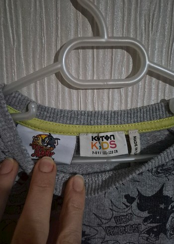 Gri Baskılı Erkek Çocuk Sweatshirt tüm teklifler kabuledilir - Görsel 3