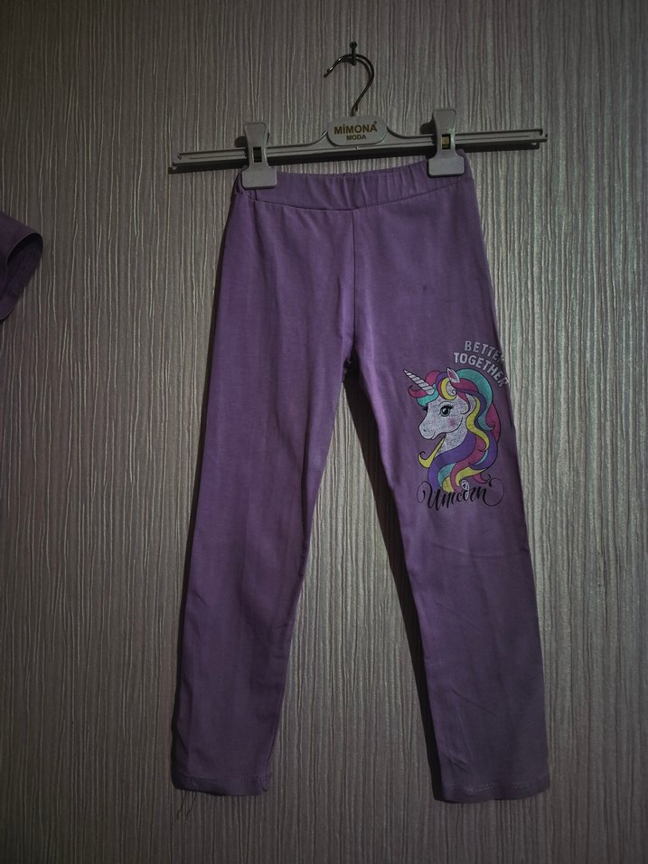 Kız Çocuk Mor Unicorn Eşofman Takımı 4.5  teklifler Kabuledilir - Görsel 3