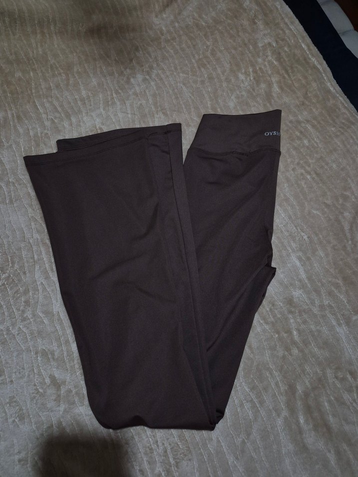 aci Kahverengi Kadın İspanyol Paça Pantolon sifir s.m.l mevcut - Görsel 5