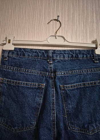 Lacivert Midi Kadın Kot Pantolon giylmedi kaliteli s - Görsel 9