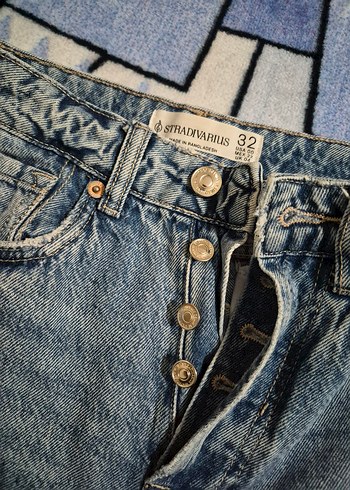 Mavi Denim Tie-Dye Jean oricinal stradivarius giylmedi . - Görsel 7