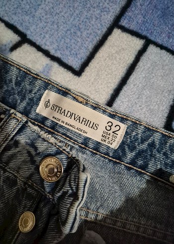 Mavi Denim Tie-Dye Jean oricinal stradivarius giylmedi . - Görsel 9