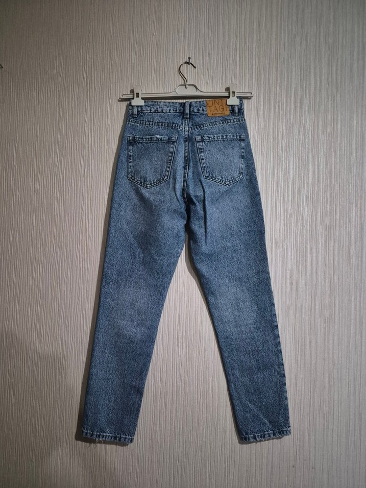 Mavi Denim Tie-Dye Jean oricinal stradivarius giylmedi . - Görsel 2