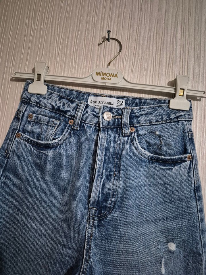 Mavi Denim Tie-Dye Jean oricinal stradivarius giylmedi . - Görsel 3