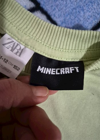 Yeşil Erkek Çocuk Baskılı Sweatshirt 
minegraft  oricinal zara - Görsel 2