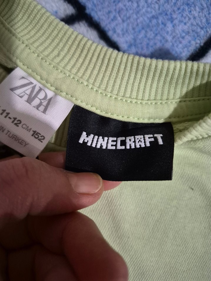 Yeşil Erkek Çocuk Baskılı Sweatshirt 
minegraft  oricinal zara - Görsel 2