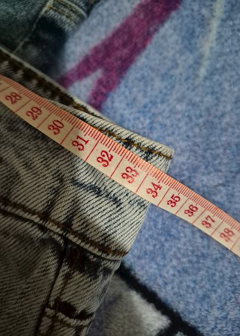 mavi Tie-Dye Kadın Jean Pantolon HOLLYWOOD  MARKA SIFIR - Görsel 5