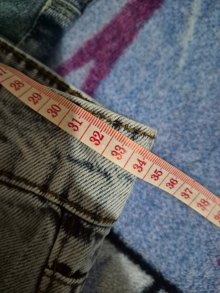 mavi Tie-Dye Kadın Jean Pantolon HOLLYWOOD  MARKA SIFIR - Görsel 5