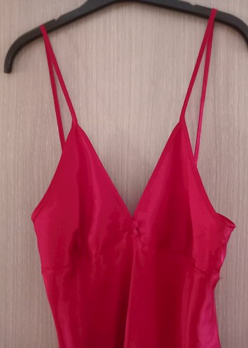 Victoria s Secret Parlak kirmizi Askılı Mini Gecelik s beden kaliteli