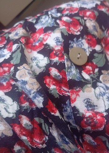 Çiçek Desenli Uzun Bohem Etek - Görsel 3