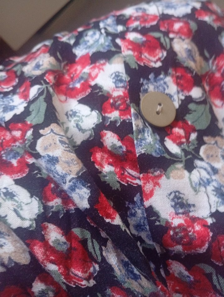 Çiçek Desenli Uzun Bohem Etek - Görsel 3