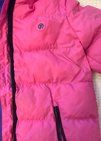 Kız Çocuk Kapüşonlu Fermuarlı Mont - Görsel 5