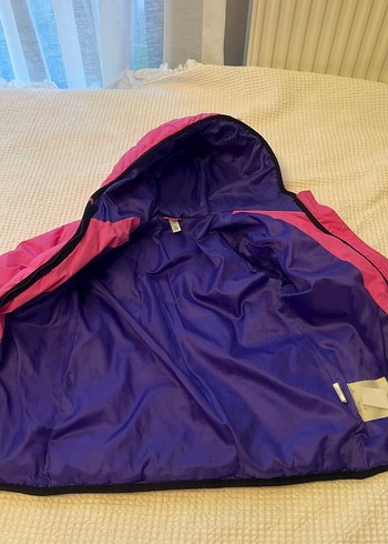 Kız Çocuk Kapüşonlu Fermuarlı Mont - Görsel 2