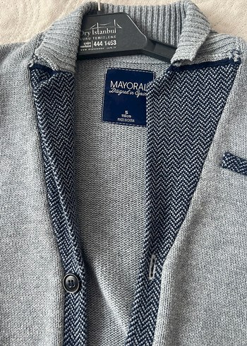 Gri Erkek Çocuk Triko Hırka - Görsel 2