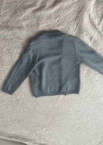 Gri Erkek Çocuk Triko Hırka - Görsel 6