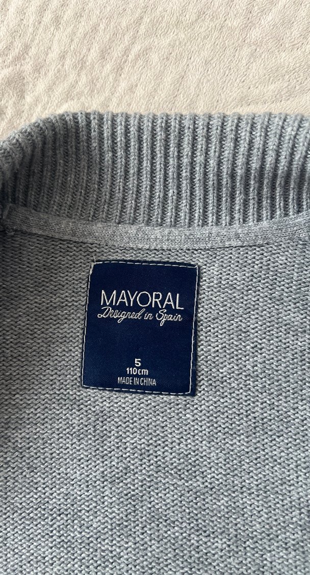 Gri Erkek Çocuk Triko Hırka - Görsel 4