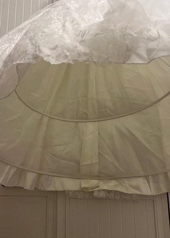 Vintage Prenses Gelinlik Beyaz Uzun - Görsel 7