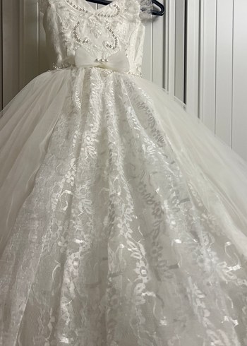 Vintage Prenses Gelinlik Beyaz Uzun - Görsel 6