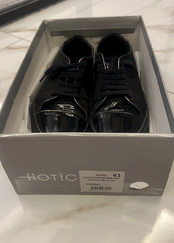 Parlak Siyah Erkek Sneakers - Görsel 5