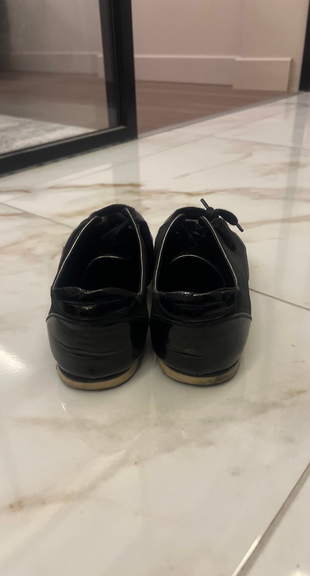 Parlak Siyah Erkek Sneakers - Görsel 4