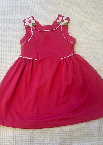 Kolsuz Kız Çocuk Elbisesi, Fırfırlı, Nakışlı Mayoral - Görsel 8