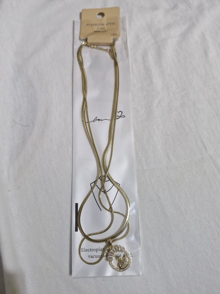 Bej Minimalist Kadın Kolye - Görsel 2