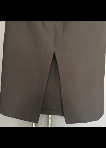 Zara Zara Siyah Midi Yırtmaçlı Kadın Etek