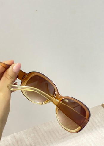 Kahverengi Kadın Güneş Gözlüğü - Görsel 4