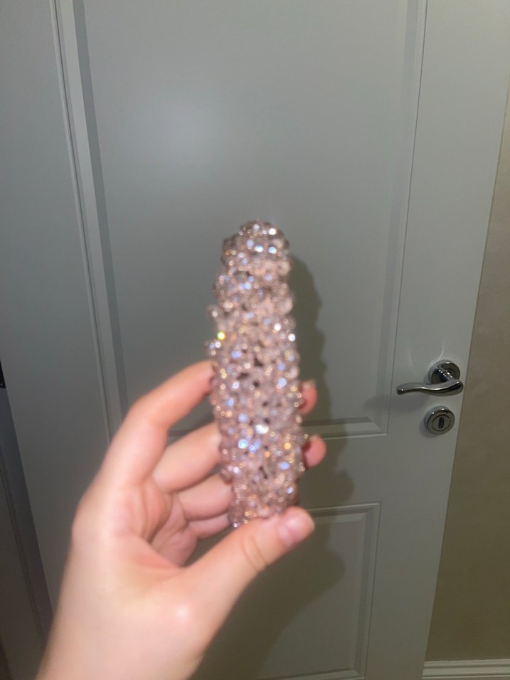 Taşlı toz pembe nişan tacı (sıfırdır) - Görsel 2