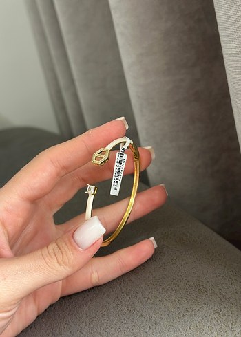 Diğer Altın Renkli Elastik Minimalist Bileklik Çelik
