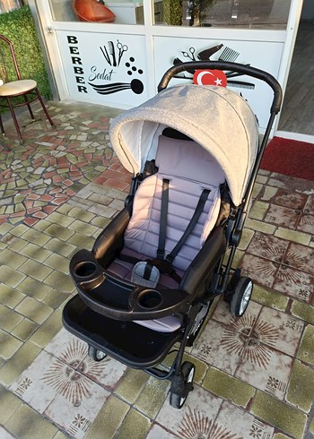 9- 18 kg Beden Gri Bebek Arabası Temiz