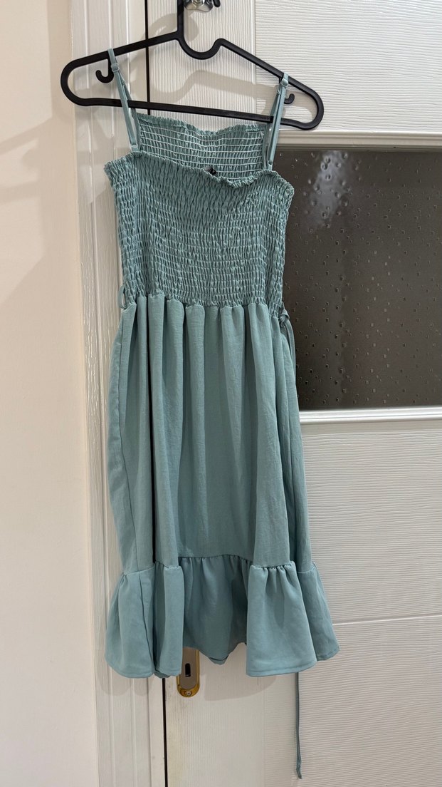 Kadın Turkuaz Elbise - Görsel 3