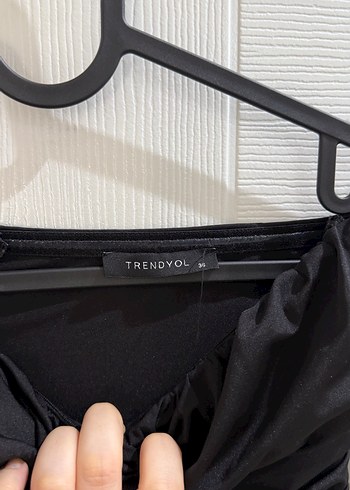 Siyah Straplez Uzun Elbise - Görsel 3