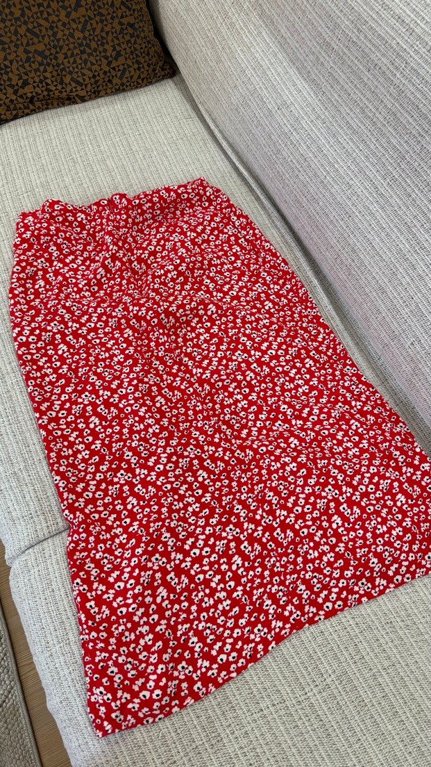 Midi yırtmaçlı etek - Görsel 4