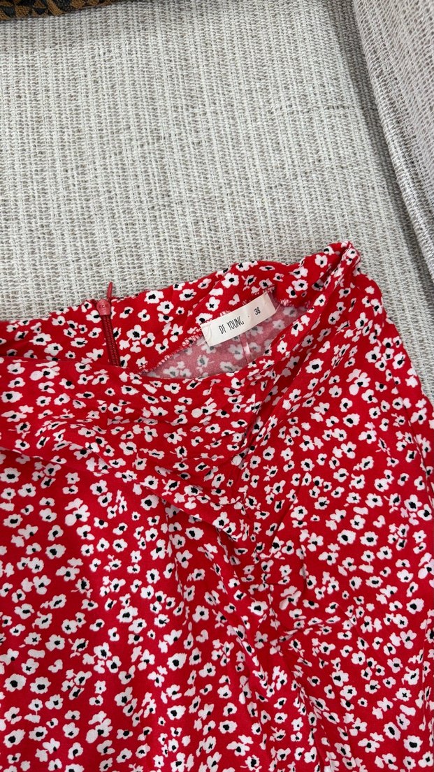 Midi yırtmaçlı etek - Görsel 3