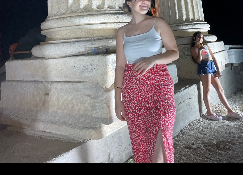 Midi yırtmaçlı etek - Görsel 5