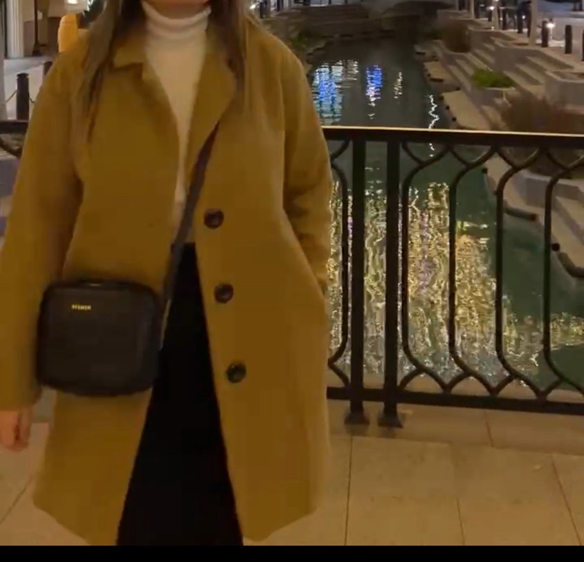 Düğmeli Bej Süet Midi Kadın Kaban - Görsel 5