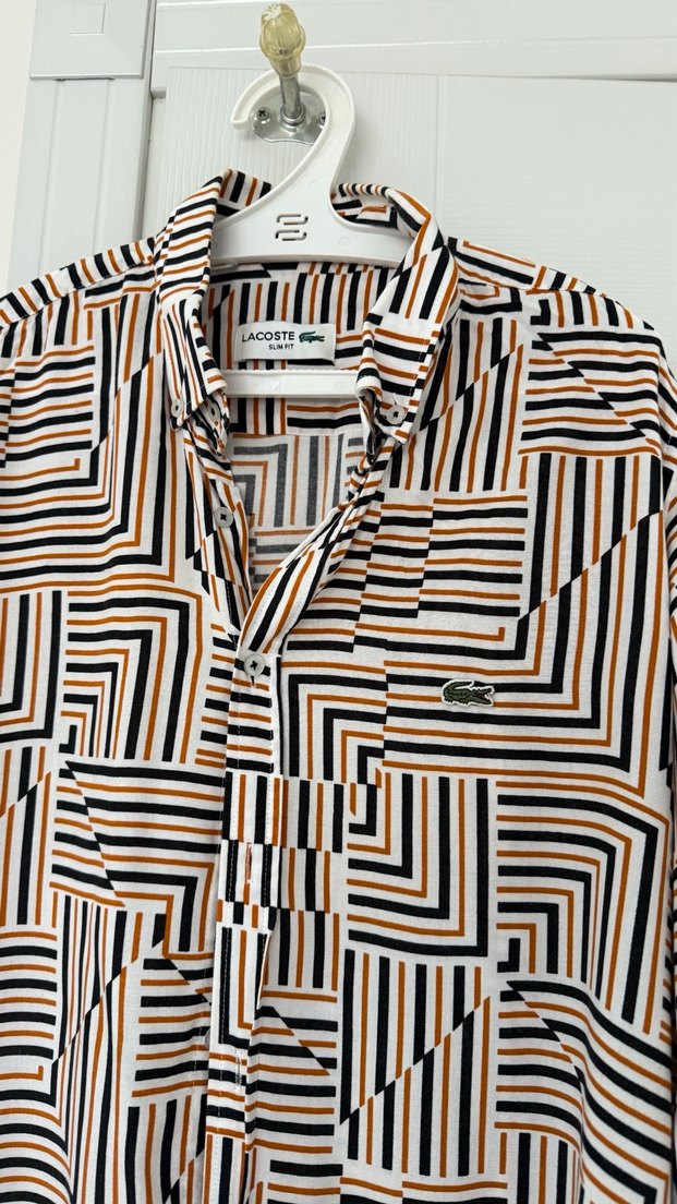 Lacoste Erkek Uzun Kollu Çizgili Gömlek - Görsel 2
