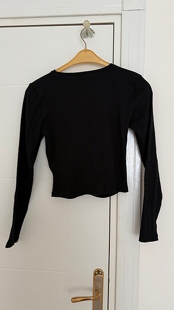 m Beden siyah Renk Zara crop bluz