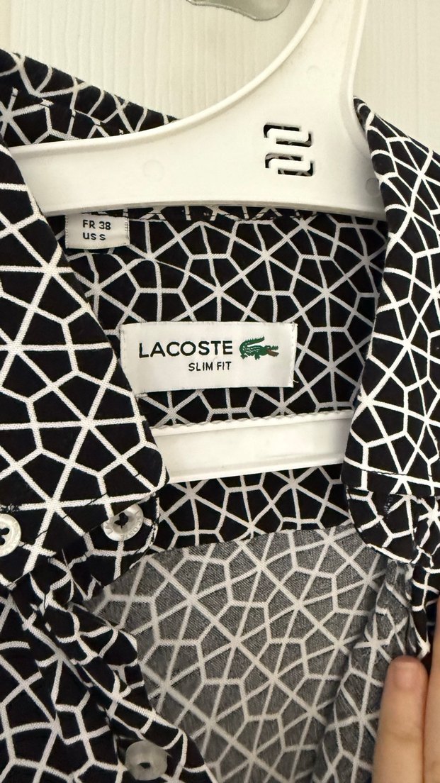 Uzun Kollu Siyah Desenli Erkek Gömlek - Görsel 2