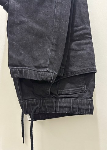 Erkek Siyah Keten Rahat Pantolon - Görsel 2