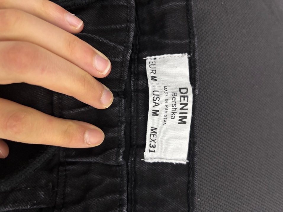 Erkek Siyah Keten Rahat Pantolon - Görsel 4