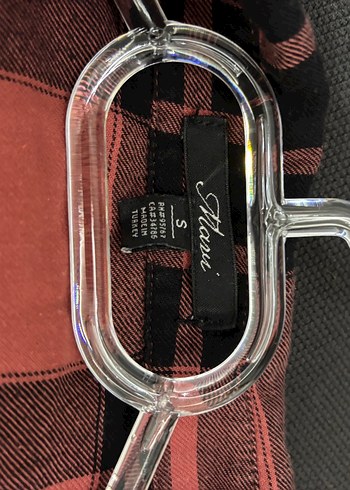 Düğmeli Ekose Kadın Gömlek - Görsel 4