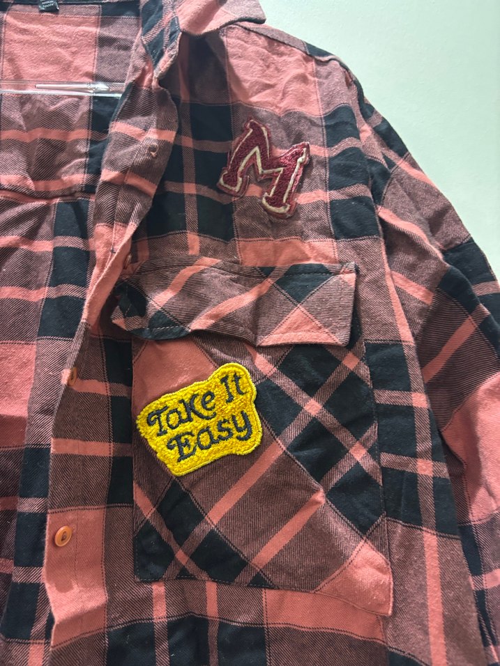 Düğmeli Ekose Kadın Gömlek - Görsel 2