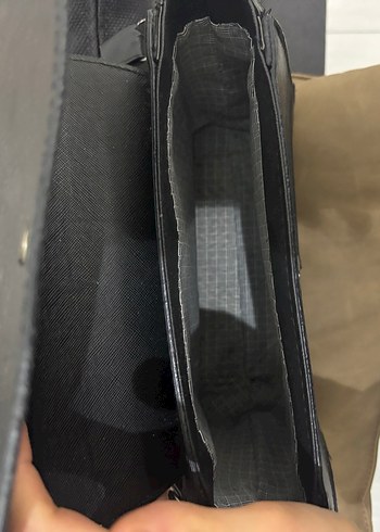 Siyah Deri Kadın Omuz Çantası - Görsel 9