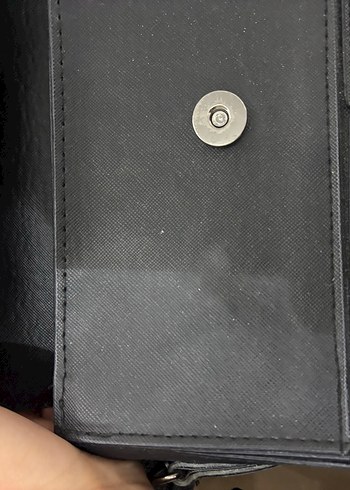 Siyah Deri Kadın Omuz Çantası - Görsel 7